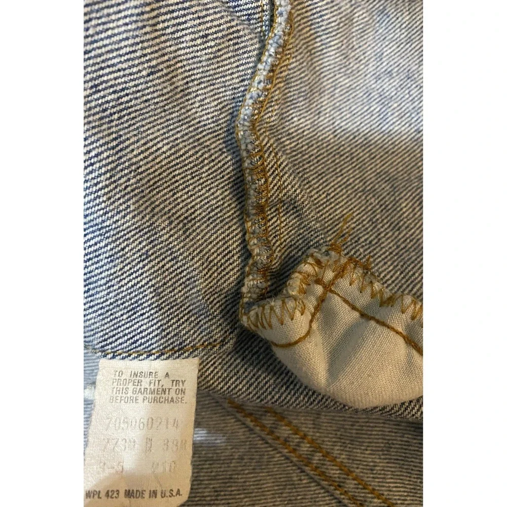 Vintage‎ Levis Denim Jean Jacket Mens 38 Blue 70506-0214 Trucker Made USA 80s